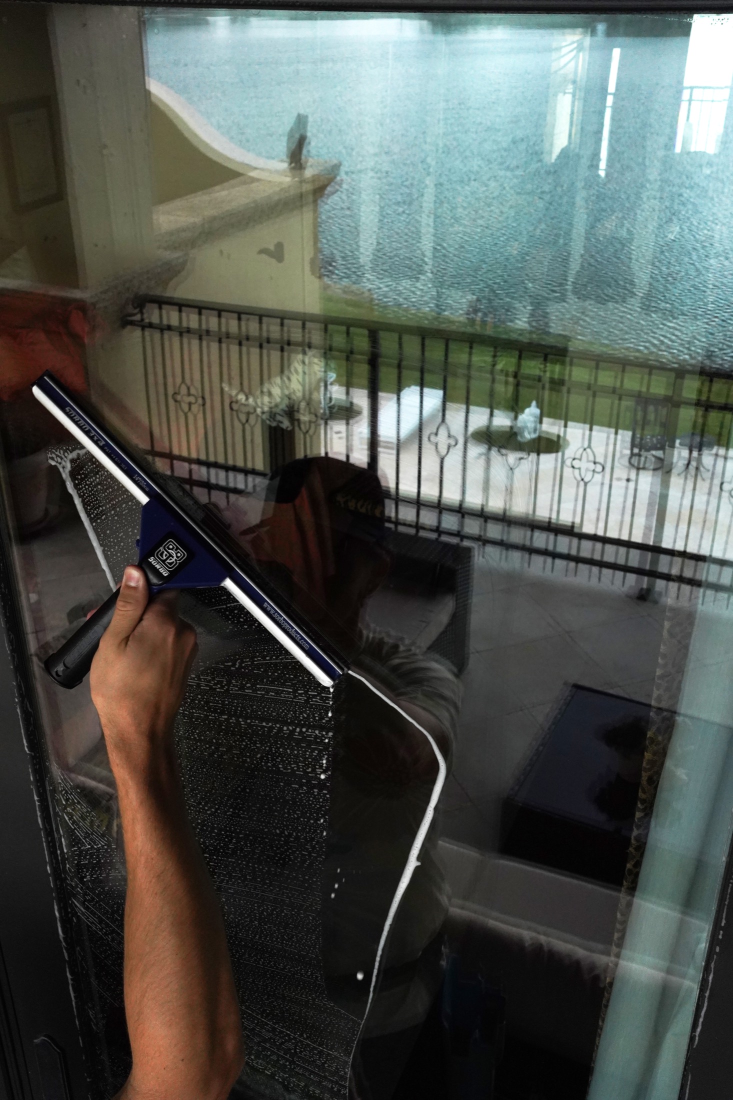 Interior window cleaning
