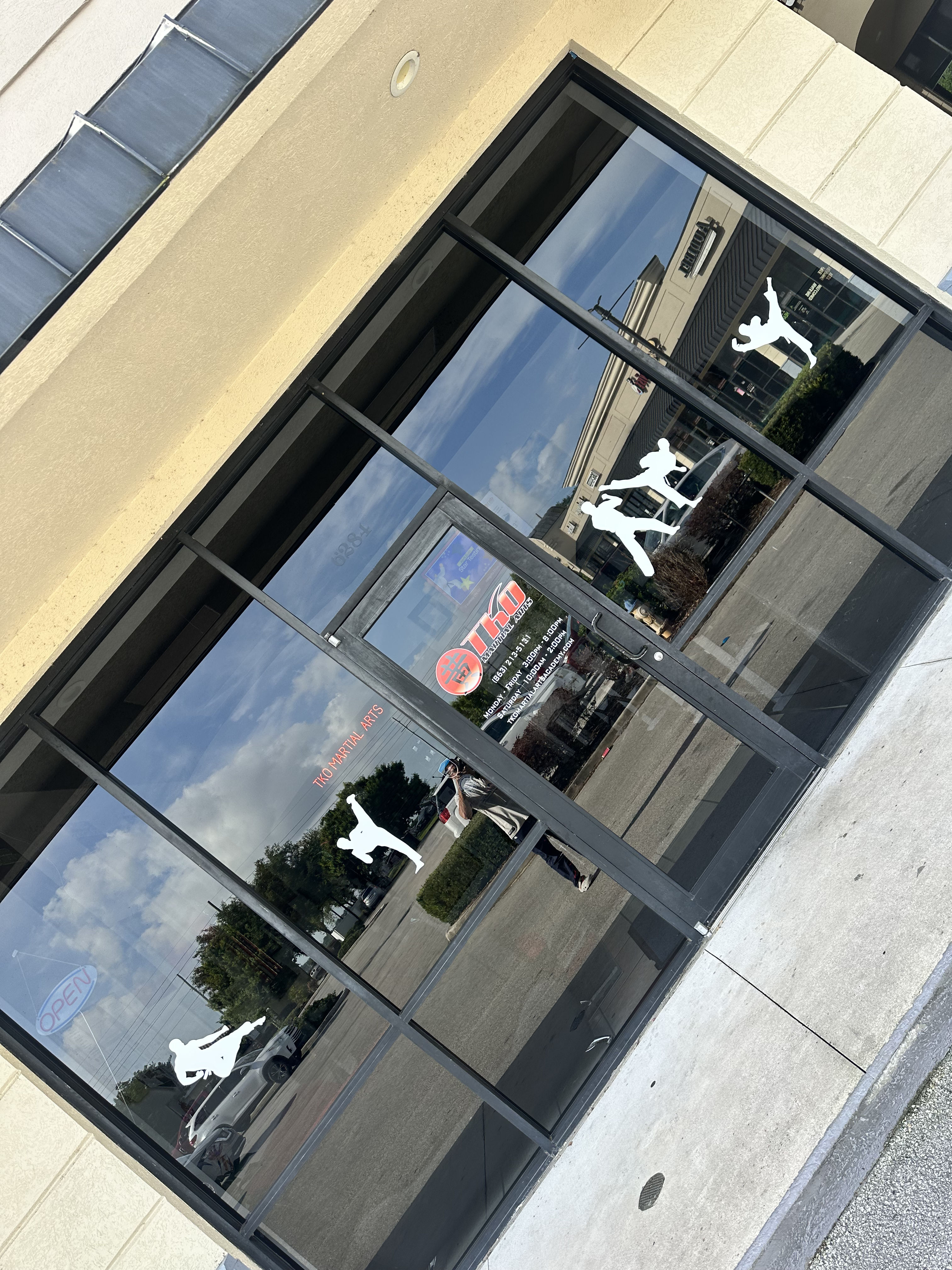 Storefront Window Cleaning for a Lakeland Martial Arts Studio image
